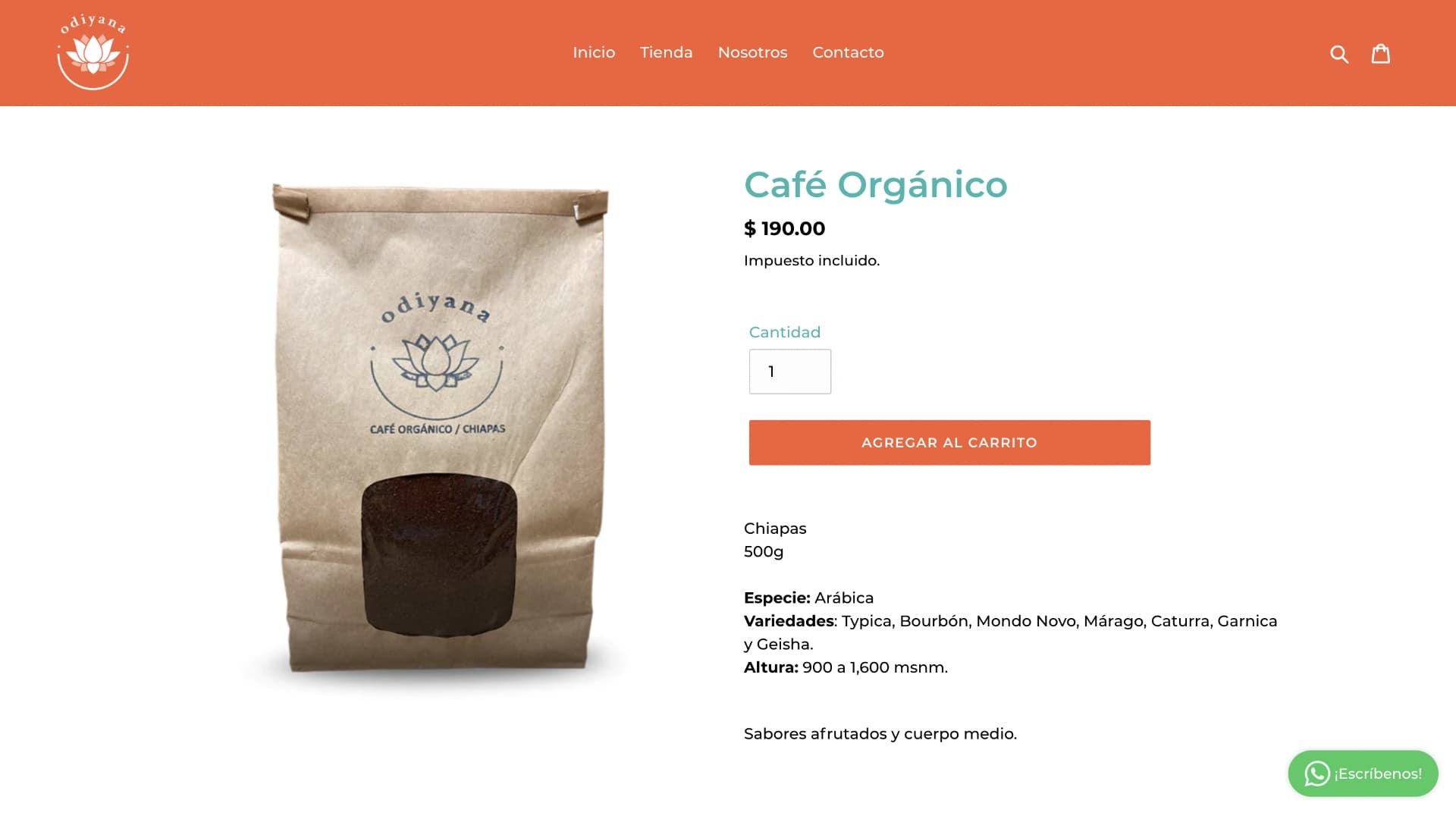 Cafe Odiyana por Tebiko